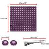 imageAllegra K Mens Polka Dots Selftied Tie Handkerchief Clip Cufflinks Wedding Business Necktie SetsDark Purple