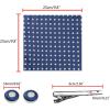 imageAllegra K Mens Polka Dots Selftied Tie Handkerchief Clip Cufflinks Wedding Business Necktie SetsNavy Blue