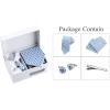 imageAllegra K Mens Polka Dots Selftied Tie Handkerchief Clip Cufflinks Wedding Business Necktie SetsSky Blue