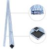 imageAllegra K Mens Polka Dots Selftied Tie Handkerchief Clip Cufflinks Wedding Business Necktie SetsSky Blue