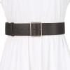 imageAllegra K PU Leather Belts for Women Metal Pin Buckle 2 Inches Wide Belt for Dress PantsCoffee