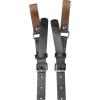 imageAllegra K Unisex Plus Size Vintage PU Leather Y Back Suspenders Adjustable Holes Belts for Women MenBlack