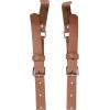 imageAllegra K Unisex Plus Size Vintage PU Leather Y Back Suspenders Adjustable Holes Belts for Women MenBrown