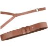 imageAllegra K Unisex Plus Size Vintage PU Leather Y Back Suspenders Adjustable Holes Belts for Women MenBrown