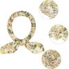 imageAllegra K Women Chiffon Scarves  256quot X256quot  Floral Print Square Kerchief Neck Scarf NeckerchiefBeige Floral