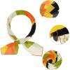 imageAllegra K Women Chiffon Scarves  256quot X256quot  Floral Print Square Kerchief Neck Scarf NeckerchiefColorfulstripe