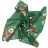 imageAllegra K Women Chiffon Scarves  256quot X256quot  Floral Print Square Kerchief Neck Scarf NeckerchiefDark Green Floral