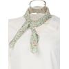 imageAllegra K Women Chiffon Scarves  256quot X256quot  Floral Print Square Kerchief Neck Scarf NeckerchiefLight Green Floral