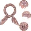 imageAllegra K Women Chiffon Scarves  276quot X276quot  Floral Print Square Kerchief Neck Scarf NeckerchiefDusty Pink