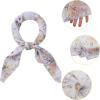 imageAllegra K Women Chiffon Scarves  276quot X276quot  Floral Print Square Kerchief Neck Scarf NeckerchiefPale Purple