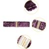 imageAllegra K Womens Elastic Waist Belt Sequins Decor Metal Interlock Buckles Belts for DressesDark Purple
