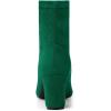 imageAllegra K Womens Front Zipper Chunky High Heel Ankle BootsEmerald Green