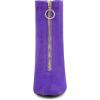 imageAllegra K Womens Front Zipper Chunky High Heel Ankle BootsPurple