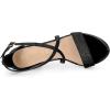 imageAllegra K Womens Glitter Crisscross Strap Block Heels SandalsBlack