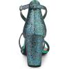imageAllegra K Womens Glitter Crisscross Strap Block Heels SandalsGreen