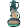 imageAllegra K Womens Glitter Crisscross Strap Block Heels SandalsGreen