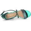 imageAllegra K Womens Glitter Crisscross Strap Block Heels SandalsGreen