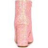 imageAllegra K Womens Glitter Pointed Toe Chunky Heel Ankle BootsLightpink