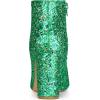 imageAllegra K Womens Glitter Pointed Toe Chunky Heel Ankle BootsShamrock Green