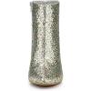 imageAllegra K Womens Glitter Pointed Toe Chunky Heel Ankle BootsSilver
