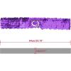 imageAllegra K Womens Glitter Skinny Stretchy Waist Belts Sequins Decor Elastic Belts for DressesPurple