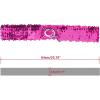 imageAllegra K Womens Glitter Skinny Stretchy Waist Belts Sequins Decor Elastic Belts for DressesRose Red