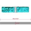 imageAllegra K Womens Glitter Stretchy Waist Belts Interlock Buckles Sequins Decor Wide Elastic Belts 2PCSBlue