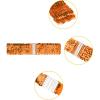 imageAllegra K Womens Glitter Wide Waist Belts Interlock Buckles Sequins Decor Stretchy Belts 2PCSOrange