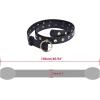 imageAllegra K Womens Grommet Belt Faux Leather Single Pin Buckle Punk Belts for Jeans PantsBlack  Black