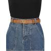 imageAllegra K Womens Grommet Belt Faux Leather Single Pin Buckle Punk Belts for Jeans PantsBlack  Camel