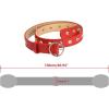 imageAllegra K Womens Grommet Belt Faux Leather Single Pin Buckle Punk Belts for Jeans PantsBlack  Red