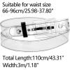 imageAllegra K Womens Grommet Clear Waist Belt Plus Size Waist Belts for Jeans DressesBlack