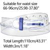 imageAllegra K Womens Grommet Clear Waist Belt Plus Size Waist Belts for Jeans DressesBlue