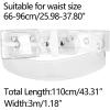 imageAllegra K Womens Grommet Clear Waist Belt Plus Size Waist Belts for Jeans DressesWhite