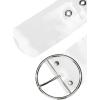 imageAllegra K Womens Grommet Clear Wide Waist Belts for Dresses Transparent Belts Pin BuckleSilver Round Buckle