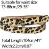 imageAllegra K Womens Leopard Print Belt Faux Leather Casual Ladies Waist Belts for Jeans PantsCamel