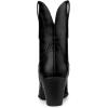 imageAllegra K Womens Mid Calf Memory Round Toe Block Heel Western BootsBlack