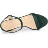 imageAllegra K Womens Open Toe Slingback Heels Ankle Strap High Block Heel SandalsGreen