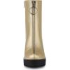 imageAllegra K Womens Platform Front Zip Chunky Heel Ankle BootsGold