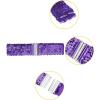 imageAllegra K Womens Plus Size Stretchy Waist Belts Metal Interlock Buckles Sequins Decor Belts for DressesLight Purple