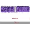 imageAllegra K Womens Plus Size Stretchy Waist Belts Metal Interlock Buckles Sequins Decor Belts for DressesLight Purple
