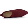 imageAllegra K Womens Pointed Toe Block Heel Ankle Chelsea BootsBurgundy Red