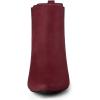 imageAllegra K Womens Pointed Toe Block Heel Ankle Chelsea BootsBurgundy Red