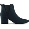 imageAllegra K Womens Pointed Toe Block Heel Ankle Chelsea BootsDark Blue