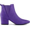 imageAllegra K Womens Pointed Toe Block Heel Ankle Chelsea BootsDark Purple