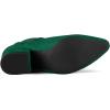 imageAllegra K Womens Pointed Toe Block Heel Ankle Chelsea BootsEmerald Green