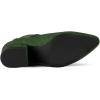 imageAllegra K Womens Pointed Toe Block Heel Ankle Chelsea BootsGreen