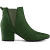 imageAllegra K Womens Pointed Toe Block Heel Ankle Chelsea BootsGreen
