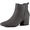 imageAllegra K Womens Pointed Toe Block Heel Ankle Chelsea BootsGrey