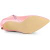 imageAllegra K Womens Pointed Toe Stiletto Heel Ankle Heeled BootsBaby Pink